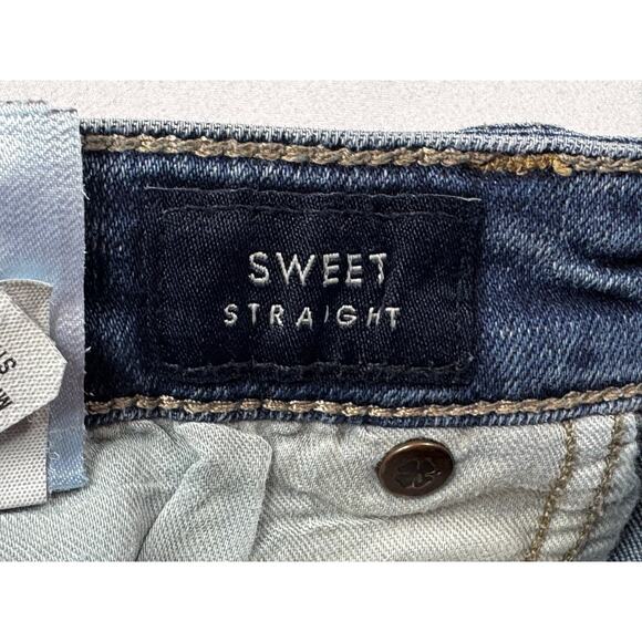 Lucky Brand Women's Sweet Straight Leg Blue Denim Jeans - Size 12 (32x30.5) - Picture 5 of 6